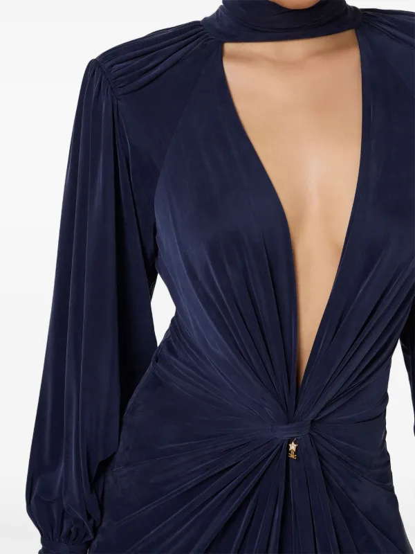 Elisabetta Franchi GK10B51E2685 関税送料込 Elisabetta Franchi knot-detail Gown | Red | FARFETCH JO