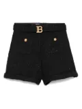 Balmain Kids tweed shorts - Black