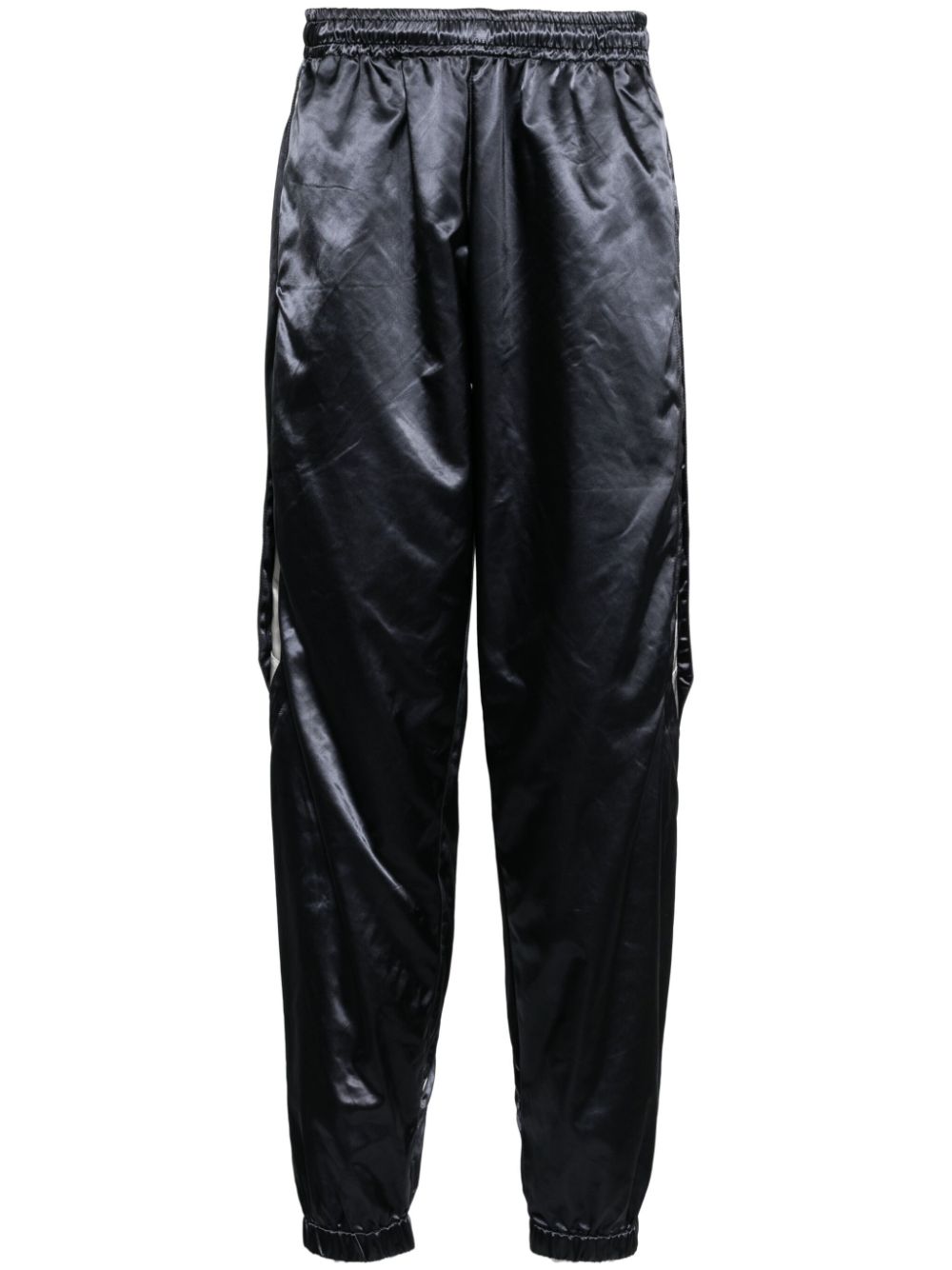 Olly Shinder wet look split pants - Black