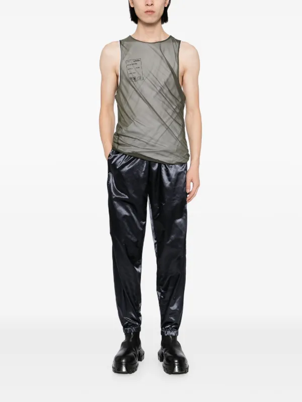 Olly Shinder Wet Look Split Pants | Black | FARFETCH