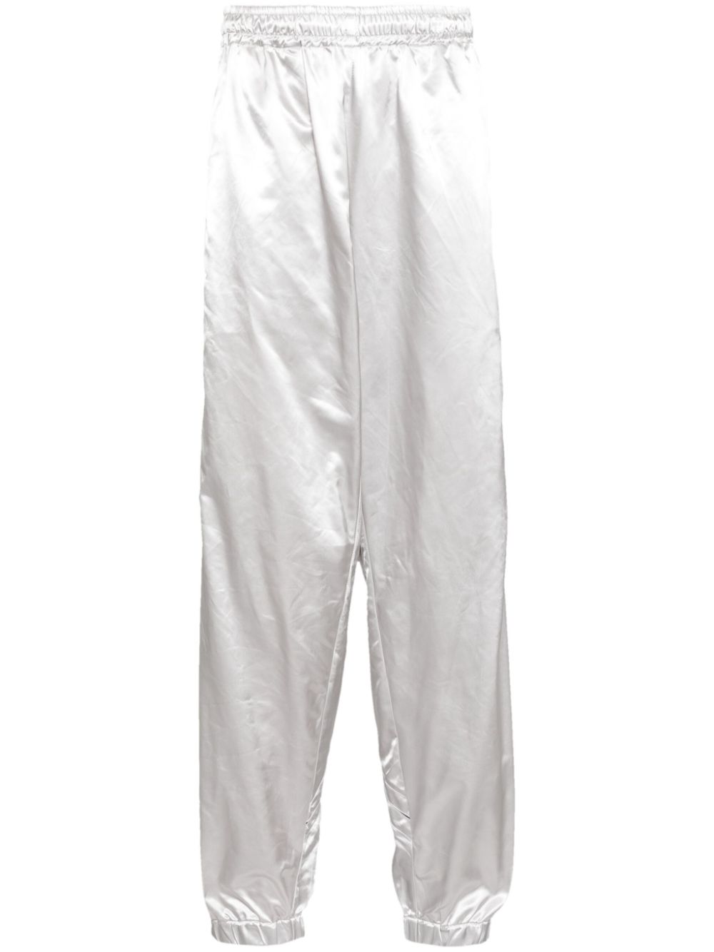 Olly Shinder wet look split pants - Silver