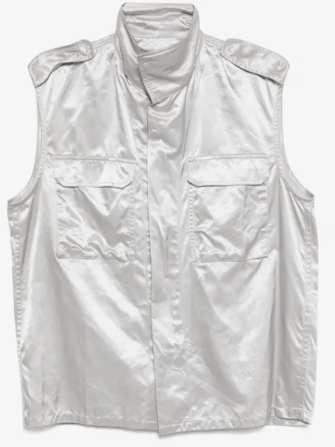 Olly Shinder wet look gilet