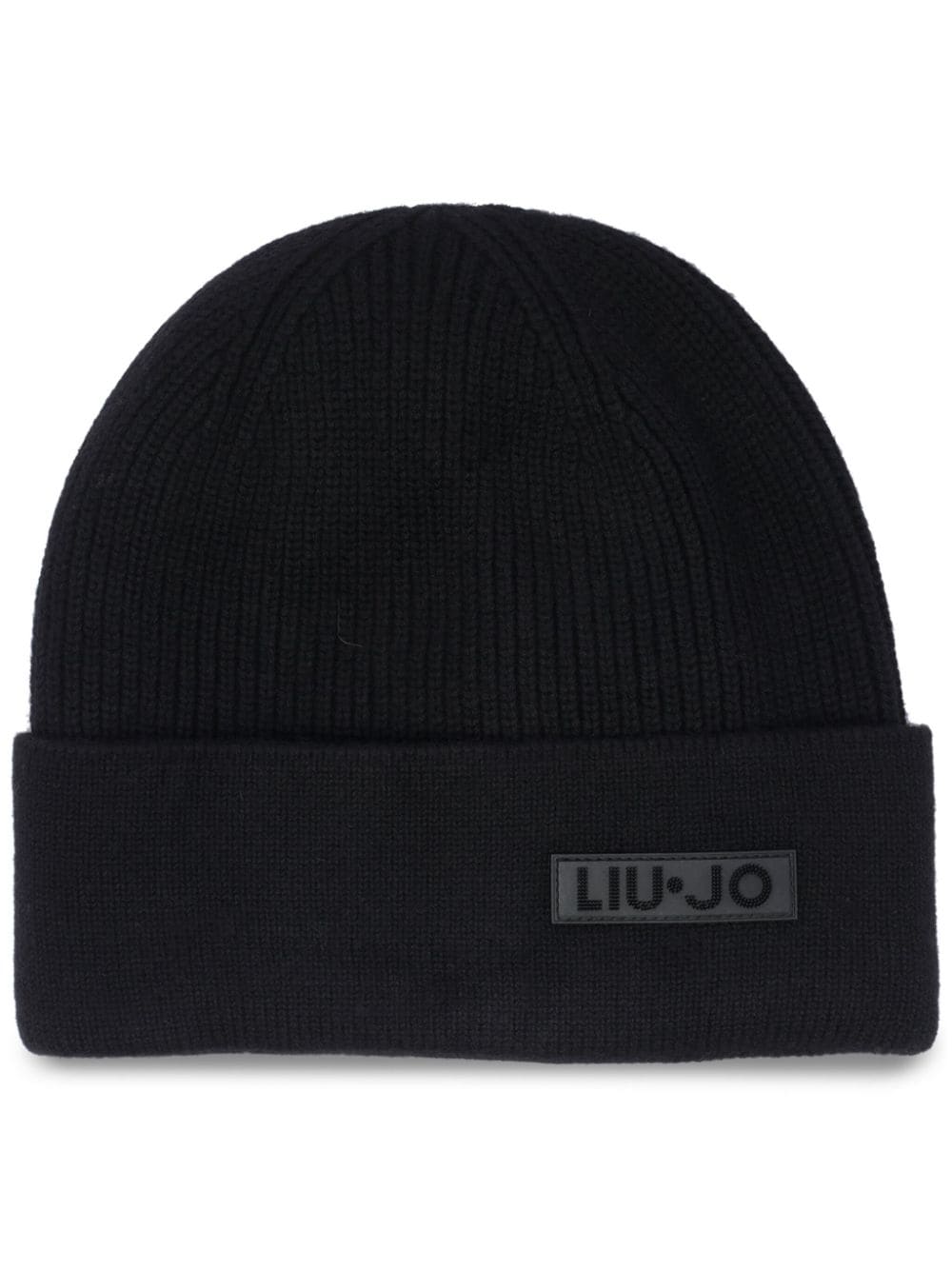 LIU •JO LOGO-PATCH BEANIE 