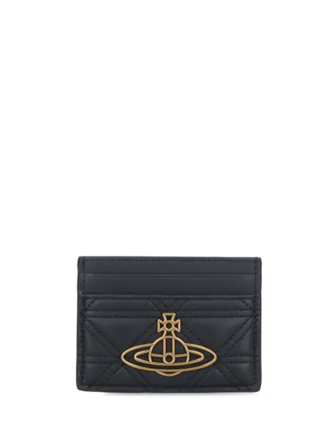Vivienne Westwood Orb-plaque quilted leather wallet
