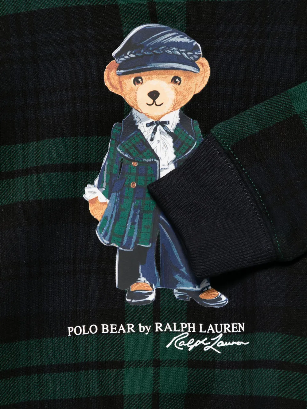 POLO RALPH LAUREN KIDS Sweater met teddybeerprint Zwart