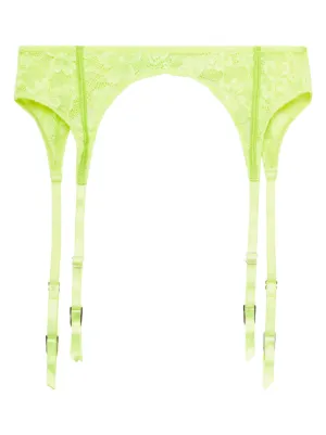 Fleur Du Mal Frankie Lace Strappy Garter | Black