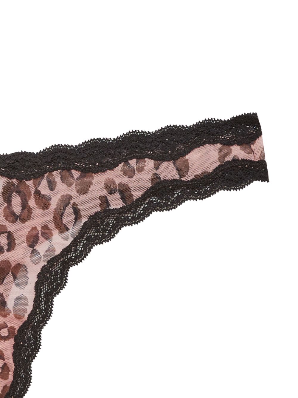 Fleur Du Mal String met luipaardprint - Bruin