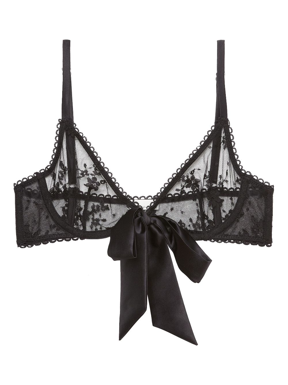 Fleur Du Mal Untie Me demi bra - Black