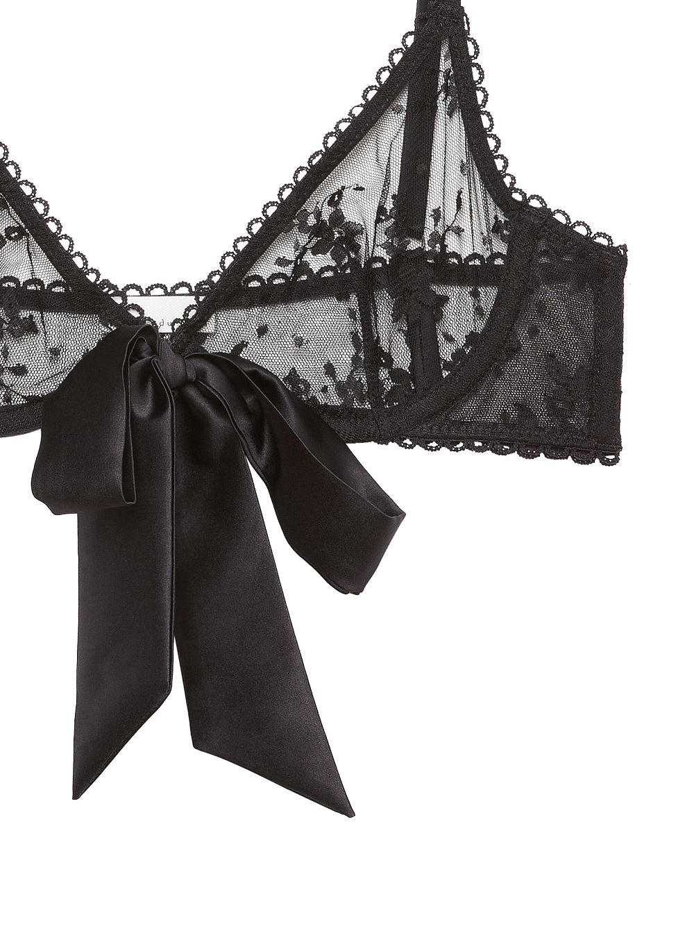 Fleur Du Mal Untie Me demi bra - Black