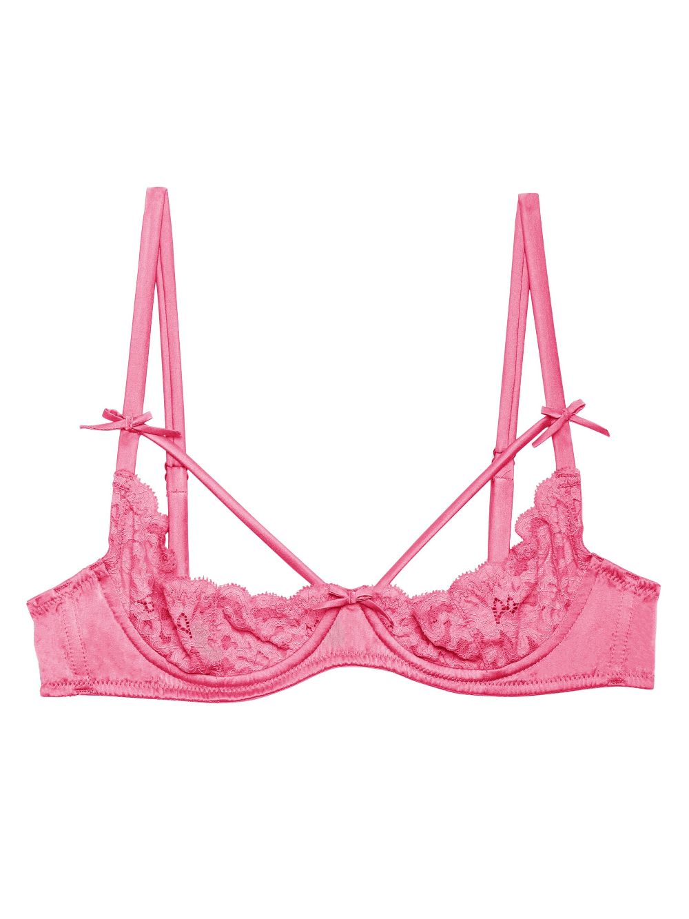 Fleur Du Mal Charlotte peekaboo bra - Pink