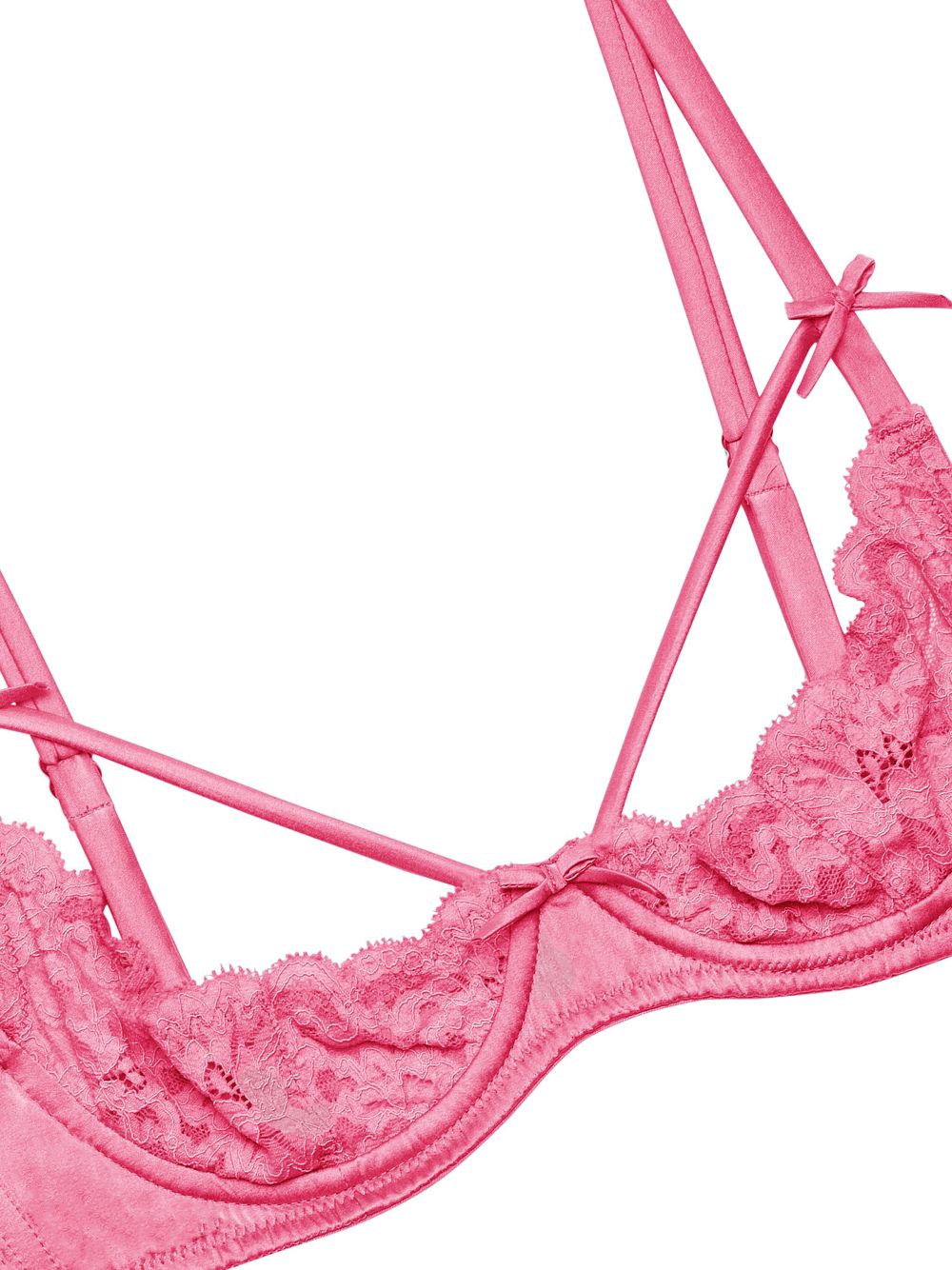 Fleur Du Mal Charlotte peekaboo bra - Pink