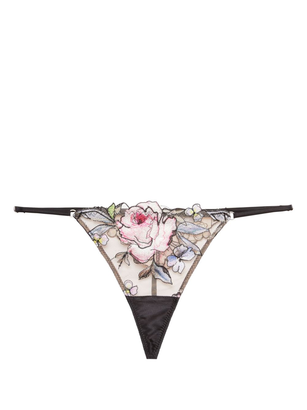 Fleur Du Mal Fidelia string met V-string Zwart