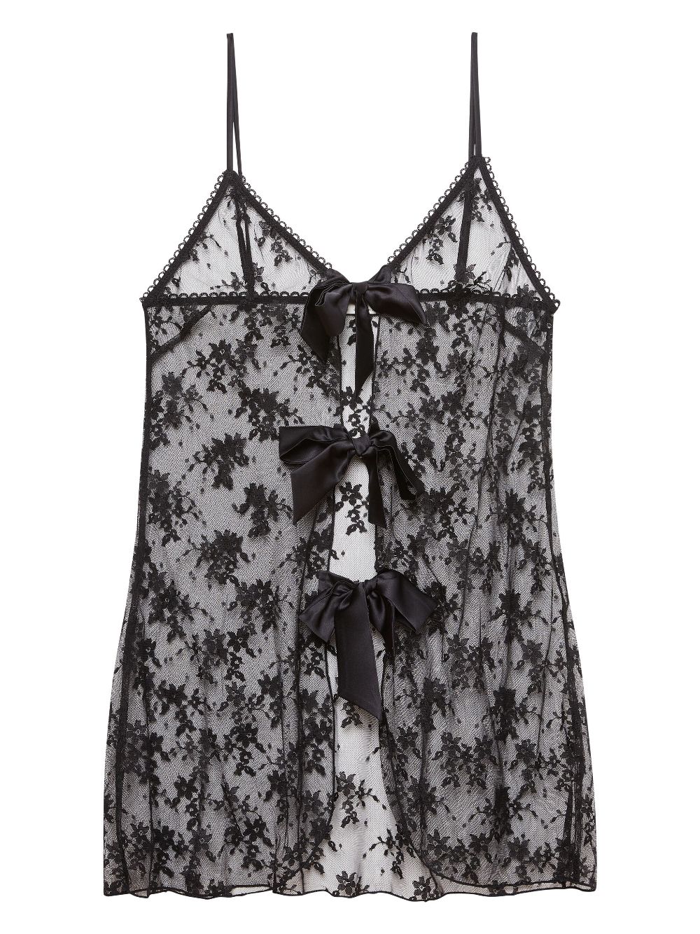 Fleur Du Mal Untie Me nightdress - Black