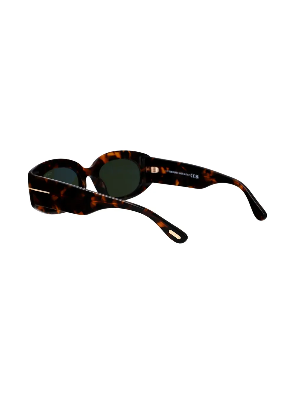 TOM FORD Eyewear Zonnebril met ovalen montuur Bruin