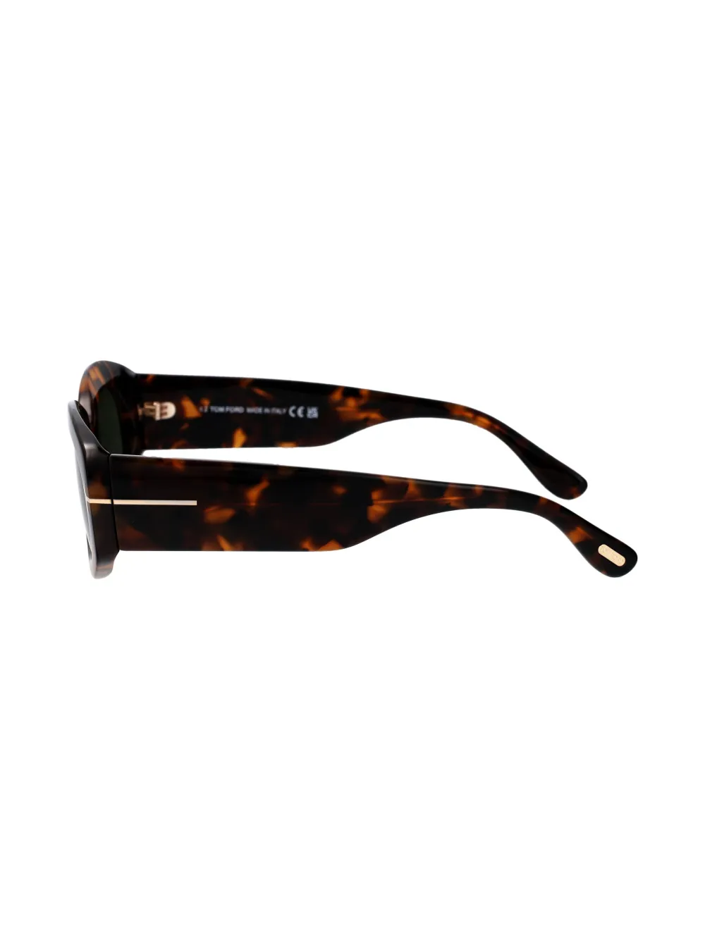 TOM FORD Eyewear Zonnebril met ovalen montuur Bruin