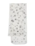 Giorgio Armani Pre-Owned 2000s floral-jacquard scarf - White