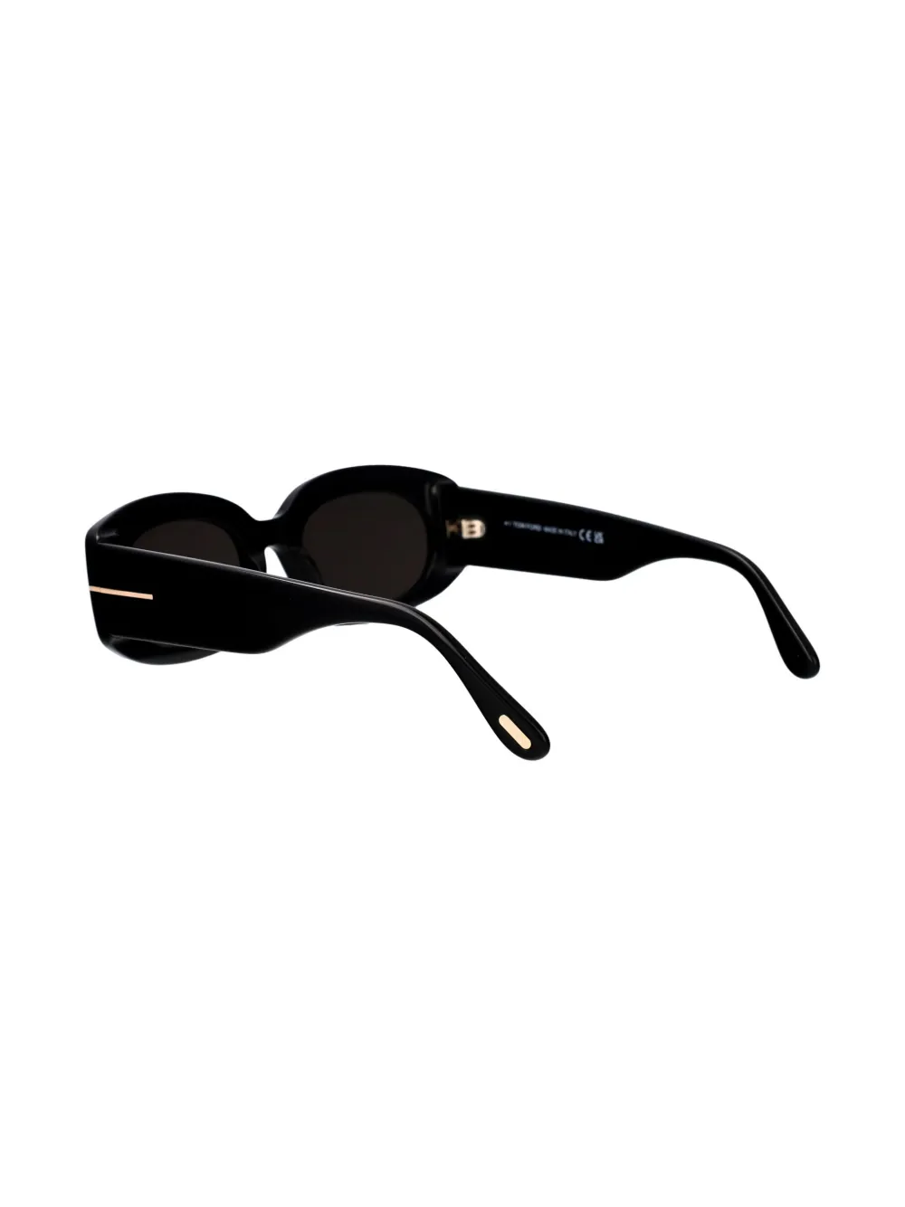 TOM FORD Eyewear Zonnebril met ovalen montuur Zwart