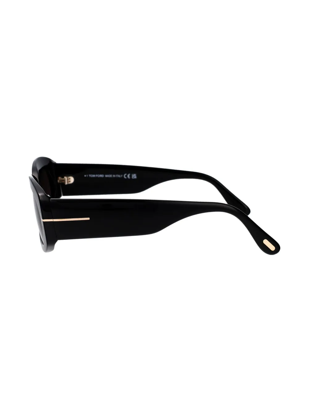 TOM FORD Eyewear Zonnebril met ovalen montuur Zwart