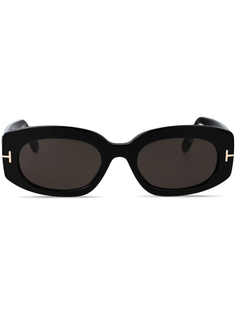 TOM FORD Eyewear オーバルフレーム サングラス - ブラック TOM FORD Eyewear オーバルフレーム サングラス - ブラック