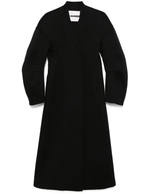 Jil Sander معطف برقبة V