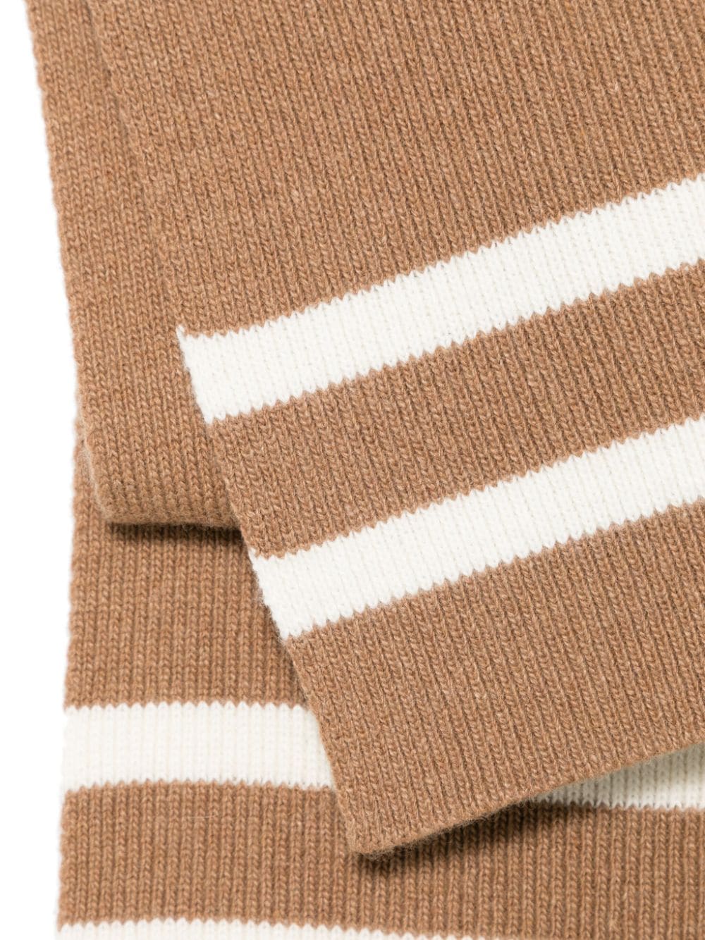 Herno Kids stripes knit scarf - Bruin