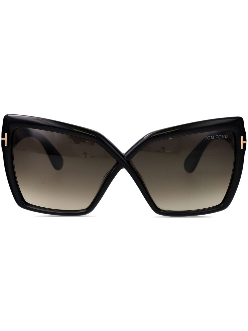 TOM FORD Eyewear Zonnebril met oversized montuur Bruin