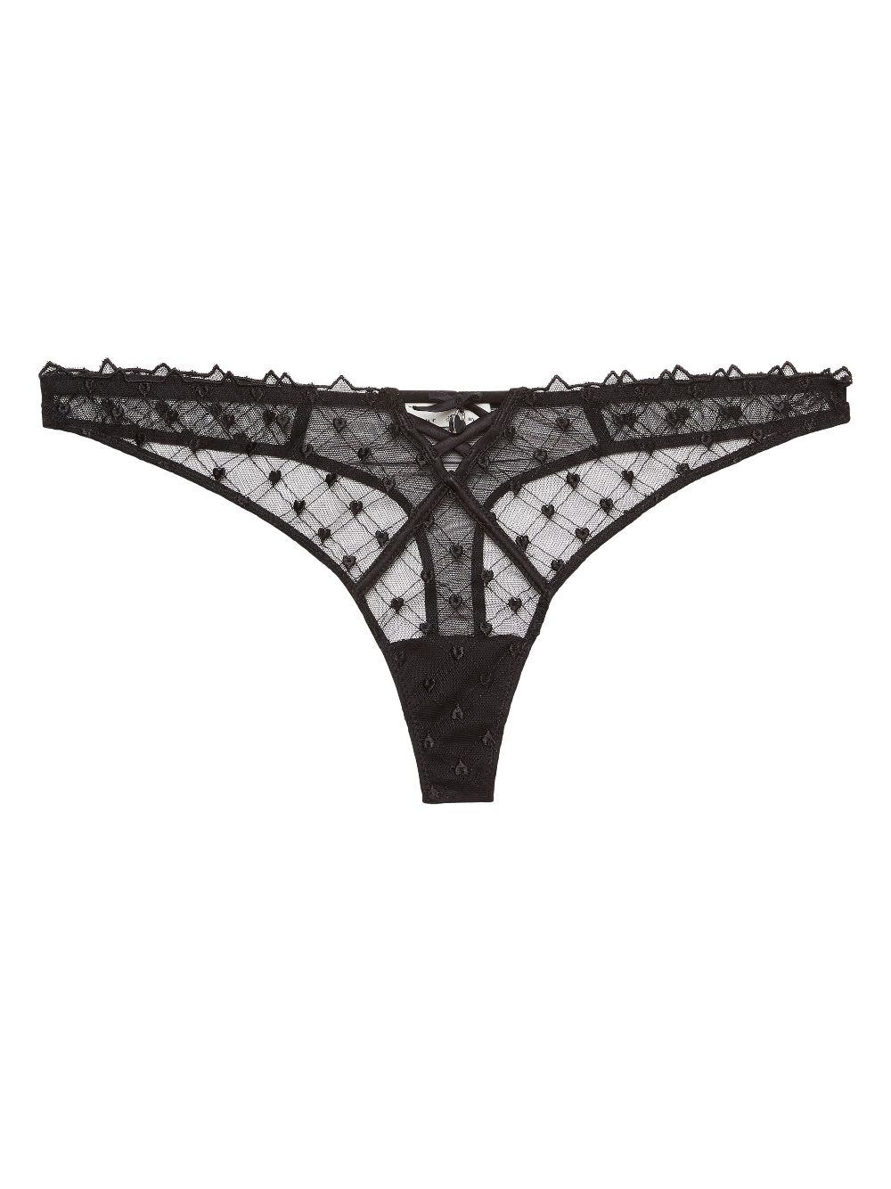 Fleur Du Mal Love Lock thong - Black