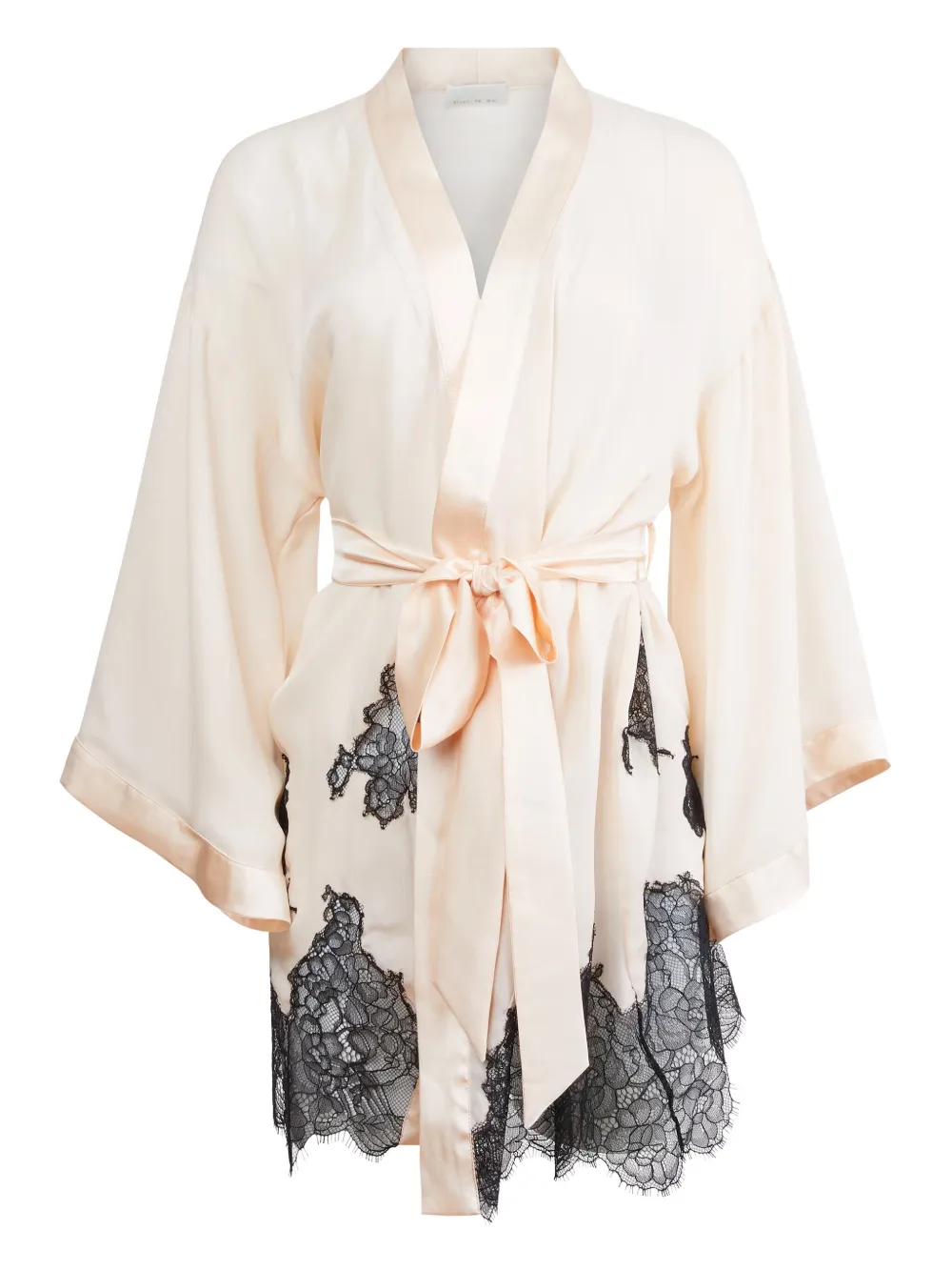 lace-applique robe