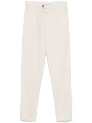 Brunello Cucinelli テーパードパンツ | ニュートラル | FARFETCH JP