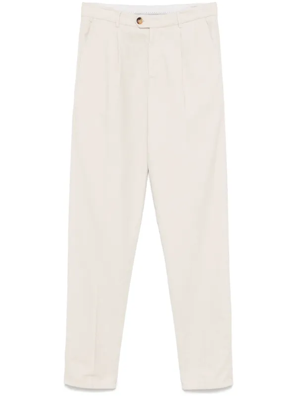 Brunello Cucinelli コーデュロイ パンツ | ホワイト | FARFETCH JP