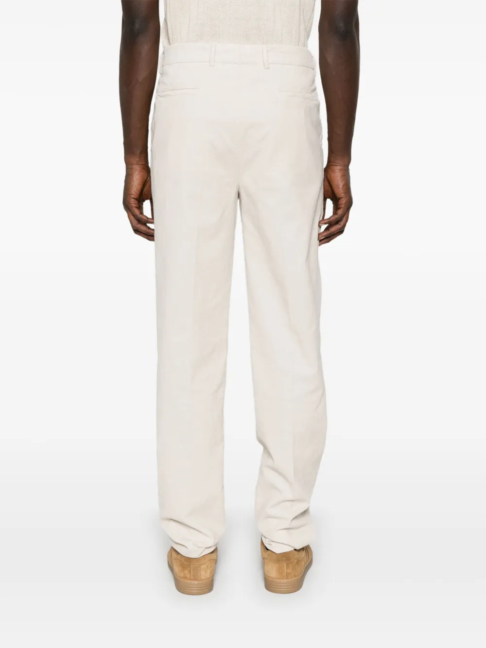 Brunello Cucinelli Ribfluwelen broek Wit