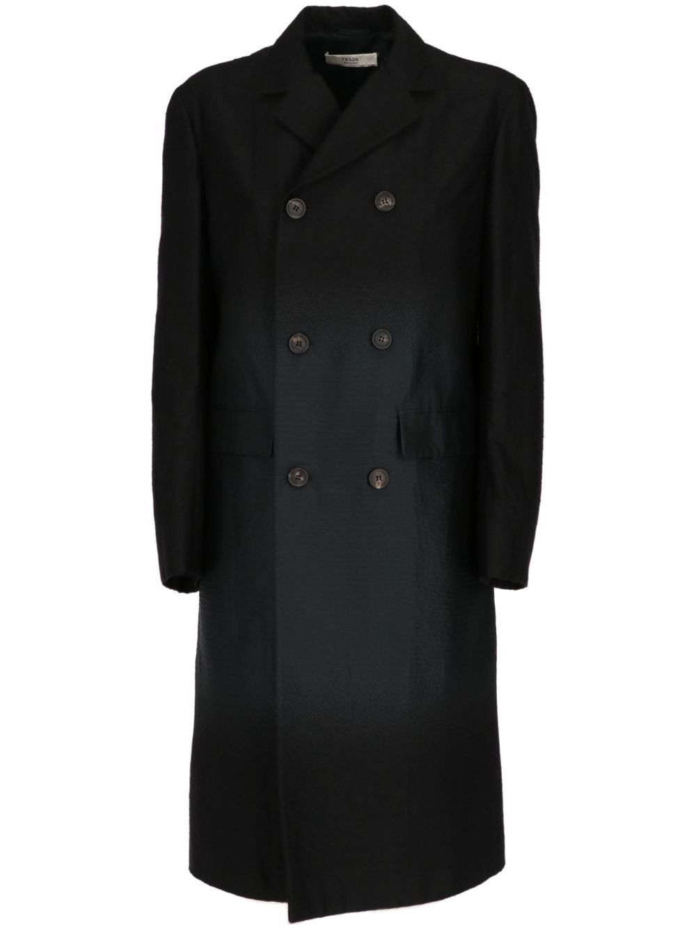 Prada Pre-Owned 2010s double-breasted coat - Black