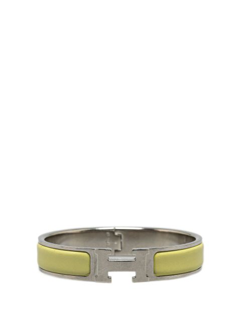 Hermes 2002 Narrow Enamel Clic H costume bracelet Women