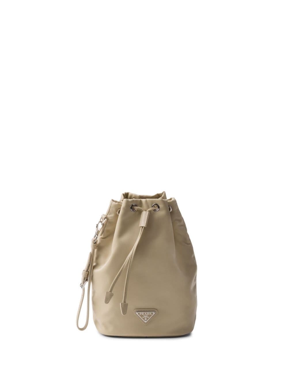 Prada Re-nylon Pouch In Neutrals