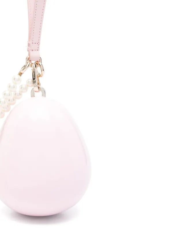 【関税込み】Simone Rocha ピンク マイクロ Egg バッグ Egg Micro leather-trimmed crossbody bag in pink - Simone