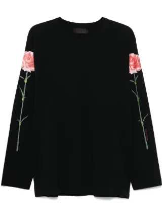 新品　Simone Rocha パール パッチワーク ロングTシャツ L 黒 新品 Simone Rocha パール パッチワーク ロングTシャツ L 黒 新品