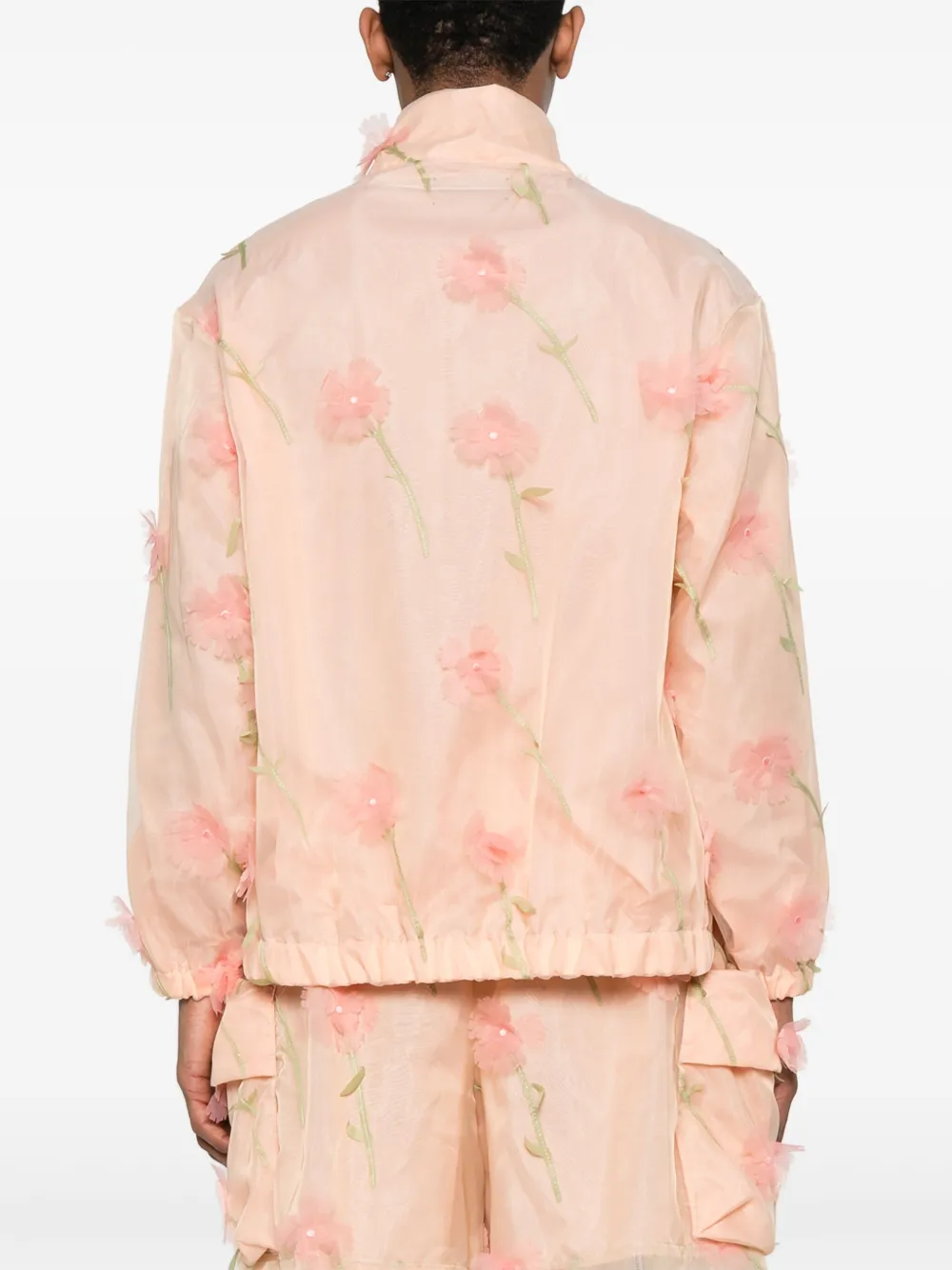 Simone Rocha Gelaagd cargo jack met klep Roze