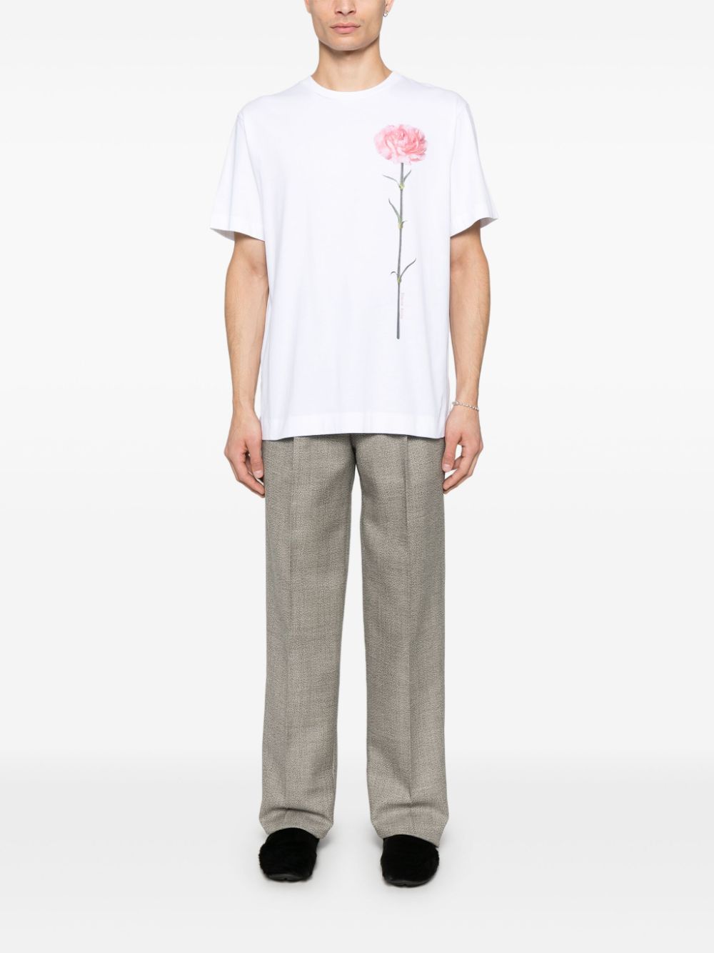 Simone Rocha T-shirt met print en korte mouwen - Wit