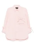Simone Rocha bow-detail shirt - Pink