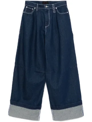 Simone Rocha ワイドジーンズ | ブルー | FARFETCH JP