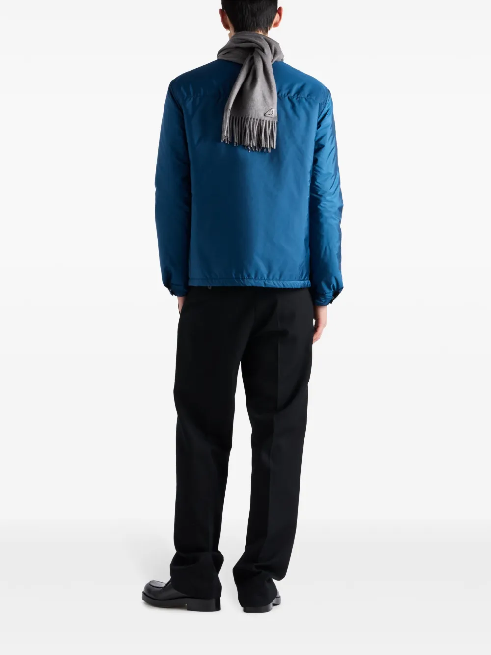 Prada Overhemd met triangel-logo Blauw