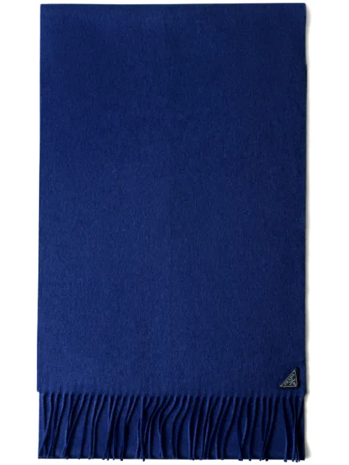 Prada écharpe à logo - Bleu - Prada - Modalova