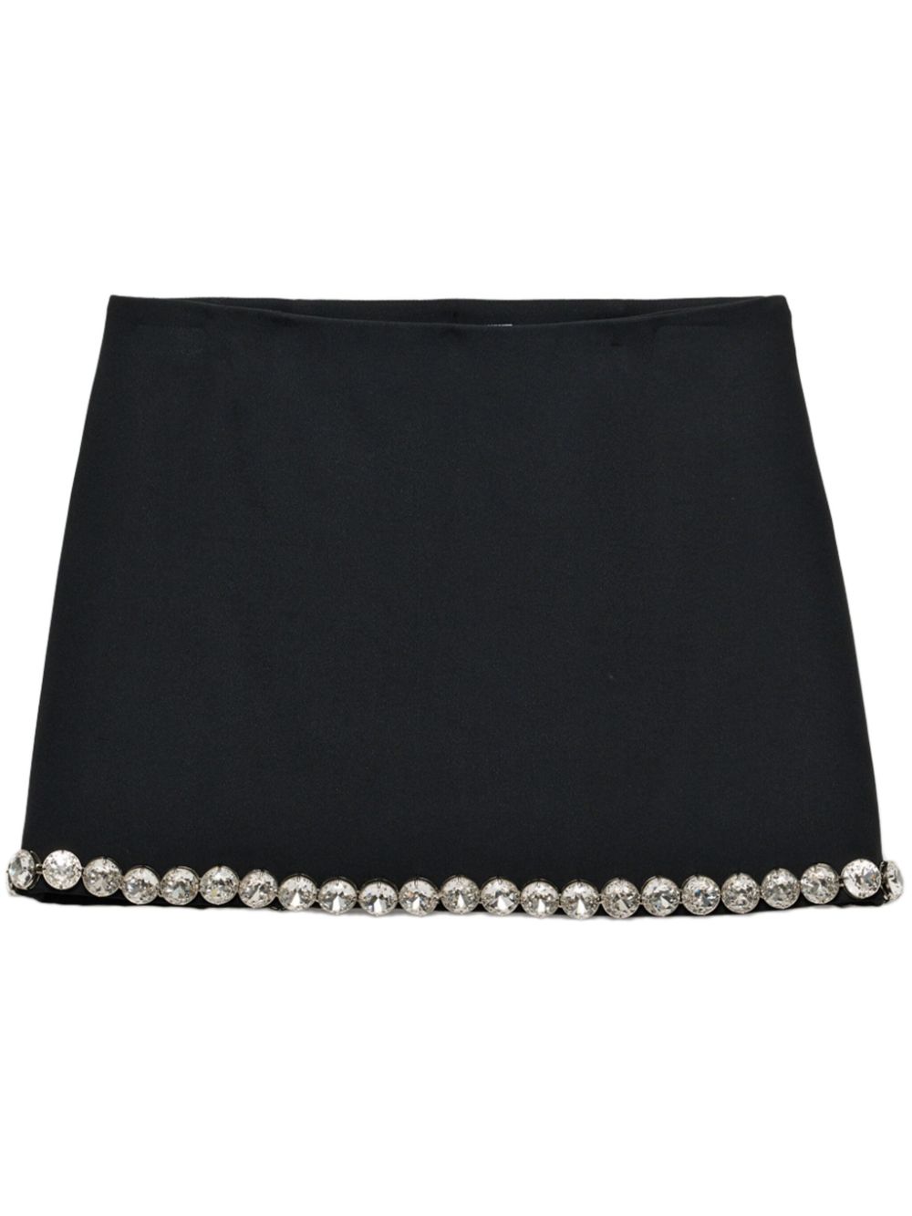 Shop Prada Sablè Mini Skirt In 黑色