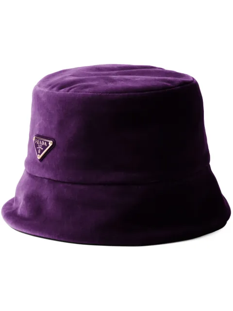 Prada velvet bucket hat