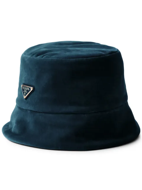 Prada velvet bucket hat