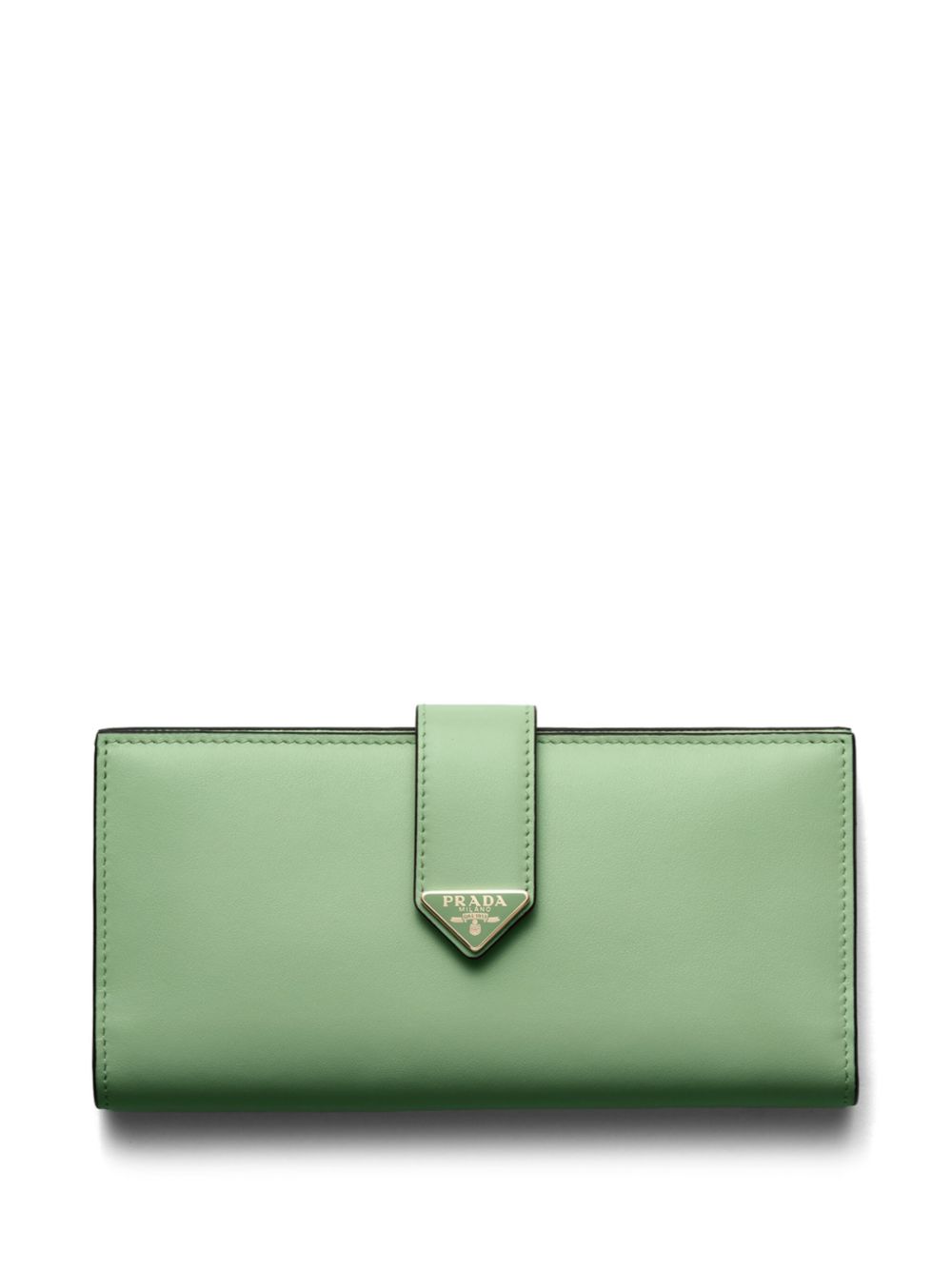 Prada Large Leather Wallet Green FARFETCH UK