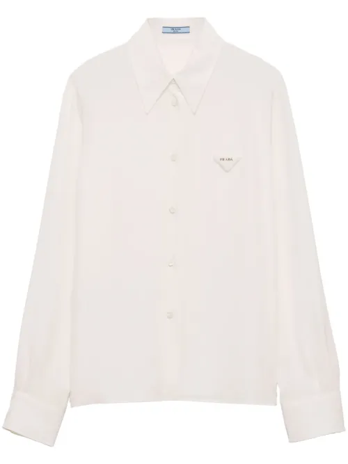 Chemise en crêpe de chine - Prada - Modalova