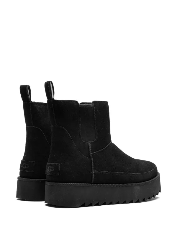 Platform Boots Ugg Boots Glattleder Ugg Schuhe Ugg Kristin Schwarz