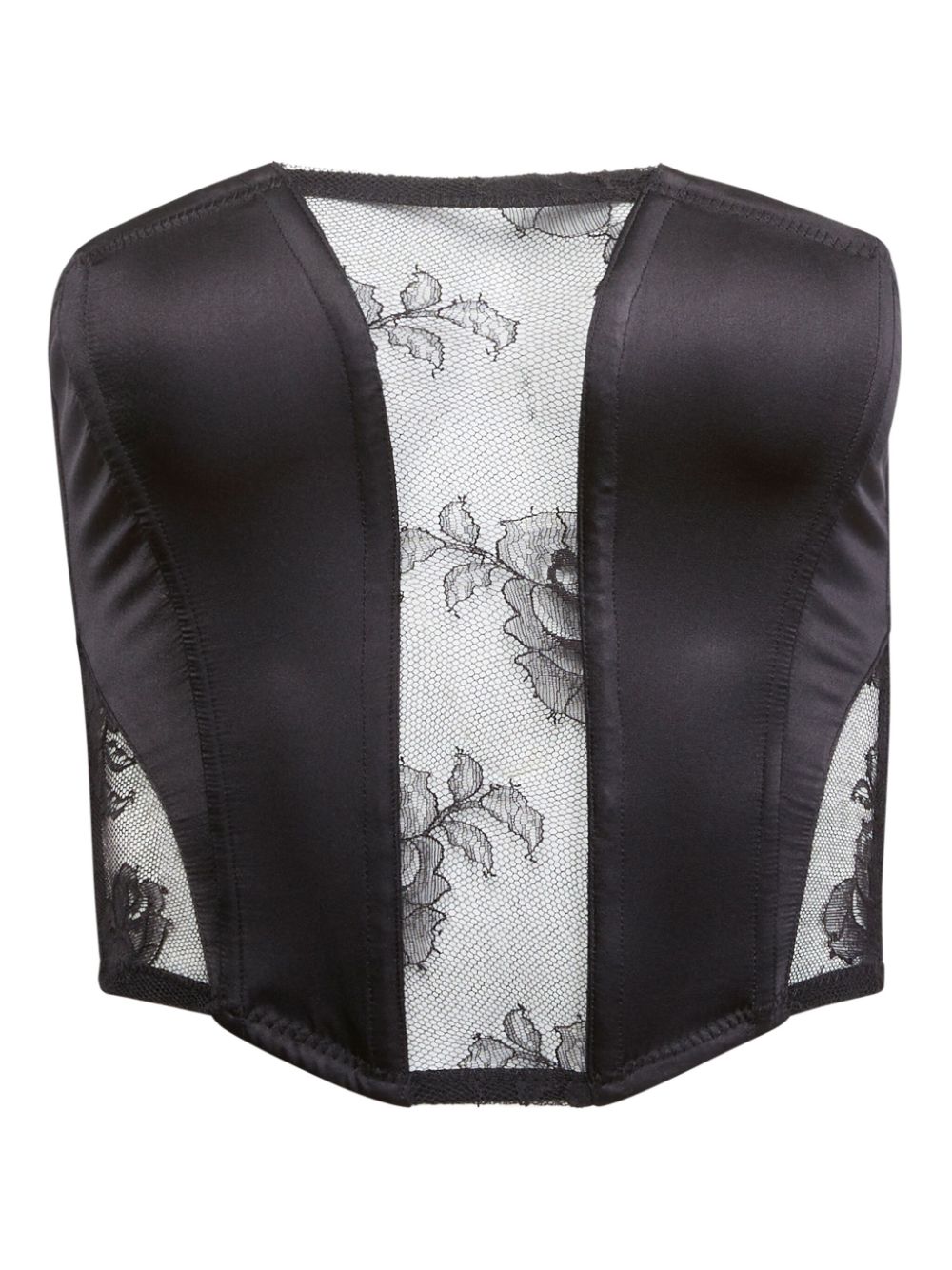 Fleur Du Mal lace corset - Black