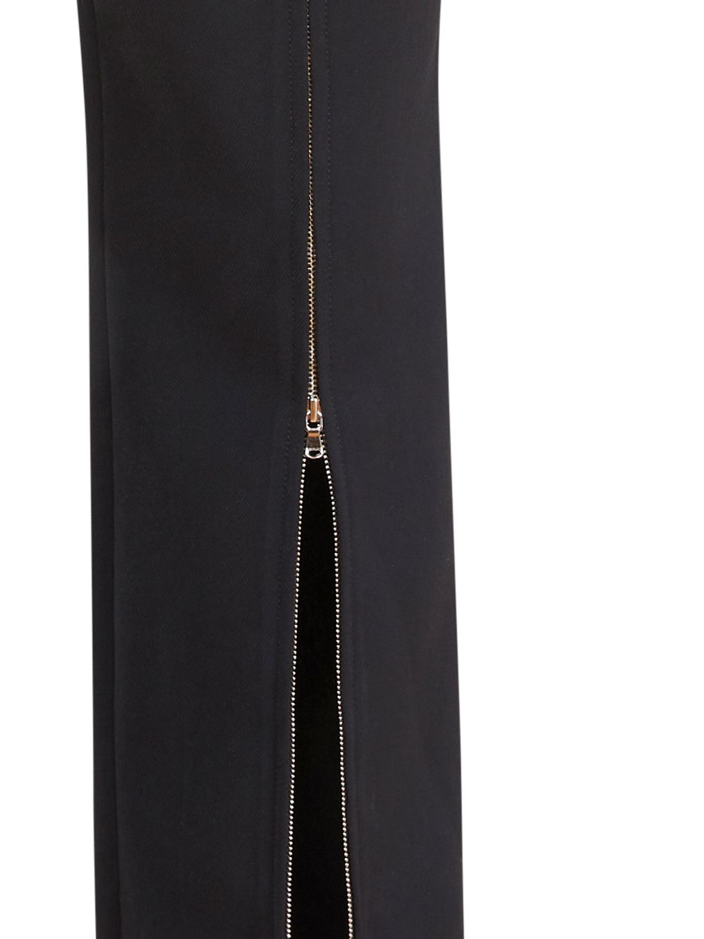 Fleur Du Mal zip-up split trousers - Zwart